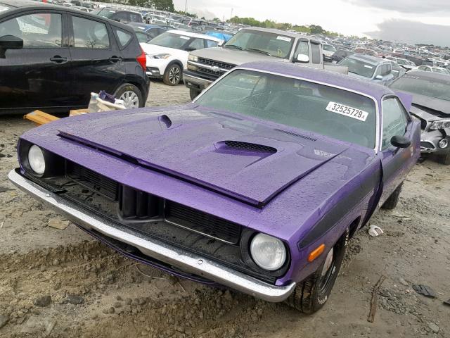 BS23H2B381850 - 1972 PLYMOUTH BARRACUDA PURPLE photo 2