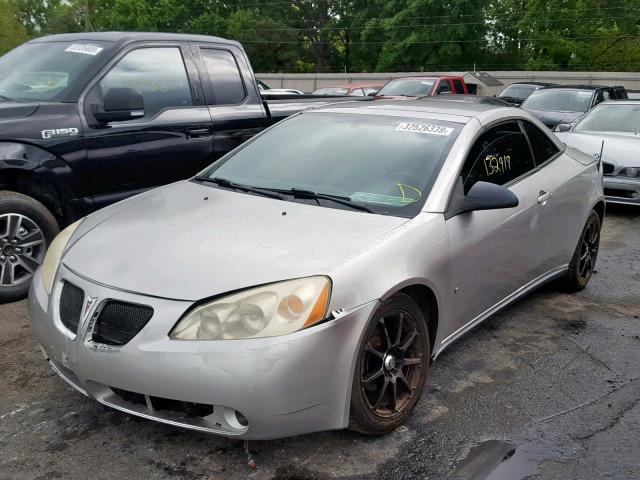 1G2ZH36N174253310 - 2007 PONTIAC G6 GT SILVER photo 2