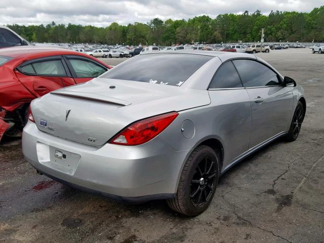 1G2ZH36N174253310 - 2007 PONTIAC G6 GT SILVER photo 4