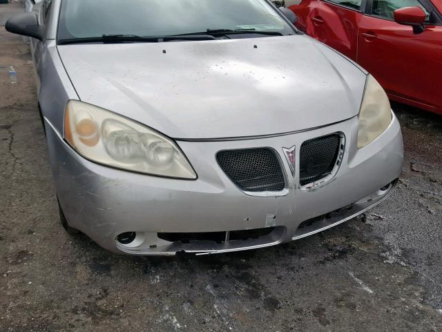 1G2ZH36N174253310 - 2007 PONTIAC G6 GT SILVER photo 9