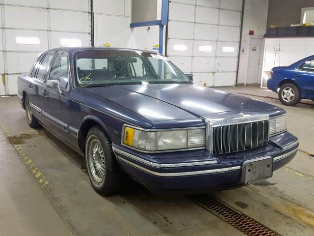 1LNCM81W9MY708432 - 1991 LINCOLN TOWN CAR E BLUE photo 1