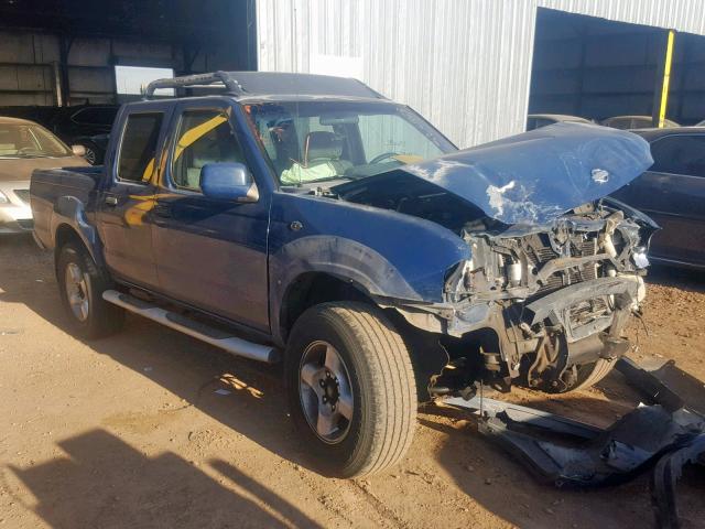 1N6ED27T01C385997 - 2001 NISSAN FRONTIER C BLUE photo 1