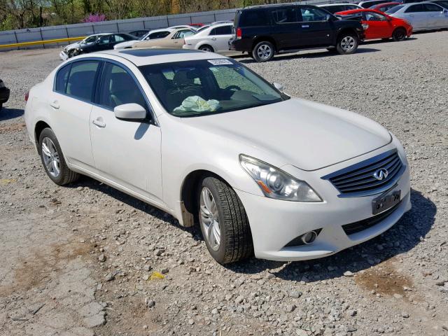 JN1CV6AR9CM675196 - 2012 INFINITI G37 WHITE photo 1