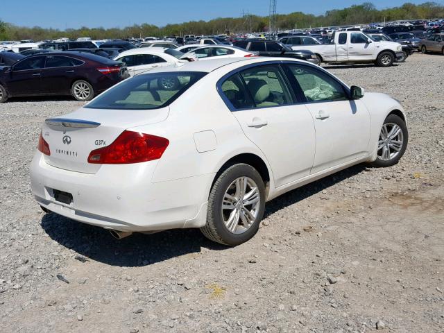 JN1CV6AR9CM675196 - 2012 INFINITI G37 WHITE photo 4