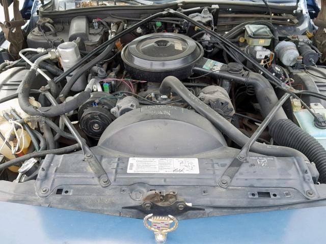 1G6DW5471LR732659 - 1990 CADILLAC BROUGHAM BLUE photo 7