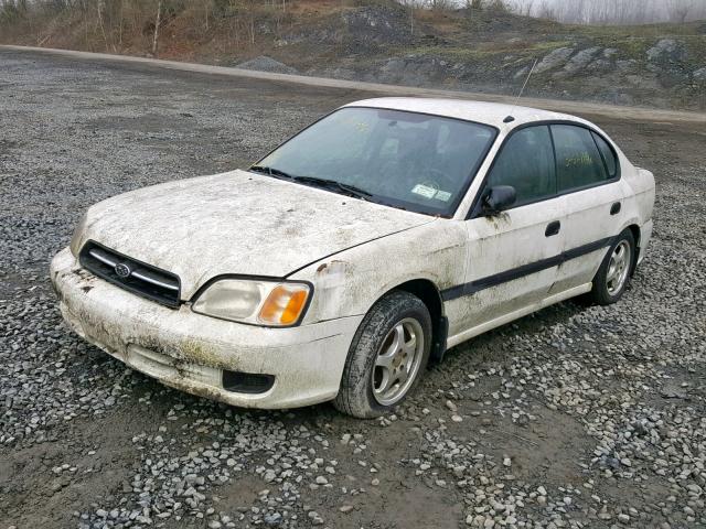 4S3BE6356Y7216443 - 2000 SUBARU LEGACY L WHITE photo 2