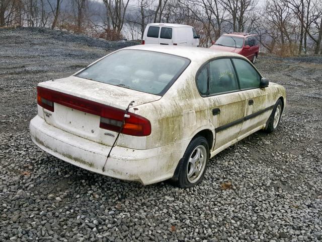 4S3BE6356Y7216443 - 2000 SUBARU LEGACY L WHITE photo 4