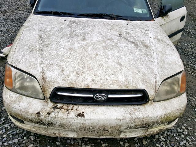 4S3BE6356Y7216443 - 2000 SUBARU LEGACY L WHITE photo 7