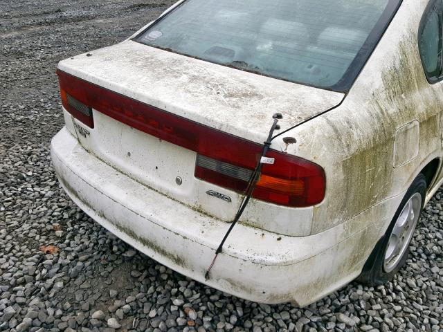 4S3BE6356Y7216443 - 2000 SUBARU LEGACY L WHITE photo 9