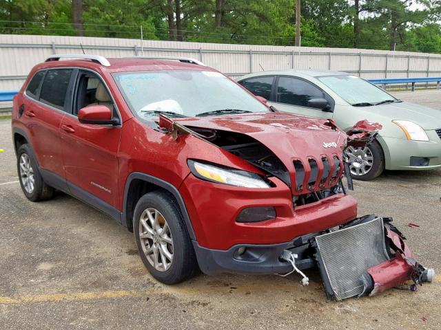 1C4PJLCB7FW655918 - 2015 JEEP CHEROKEE L RED photo 1