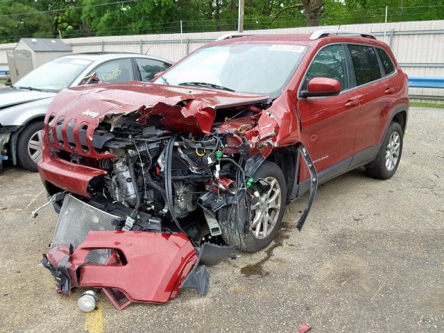 1C4PJLCB7FW655918 - 2015 JEEP CHEROKEE L RED photo 2