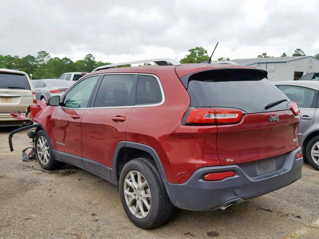 1C4PJLCB7FW655918 - 2015 JEEP CHEROKEE L RED photo 3