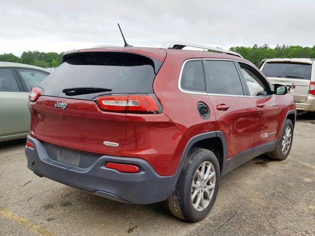 1C4PJLCB7FW655918 - 2015 JEEP CHEROKEE L RED photo 4