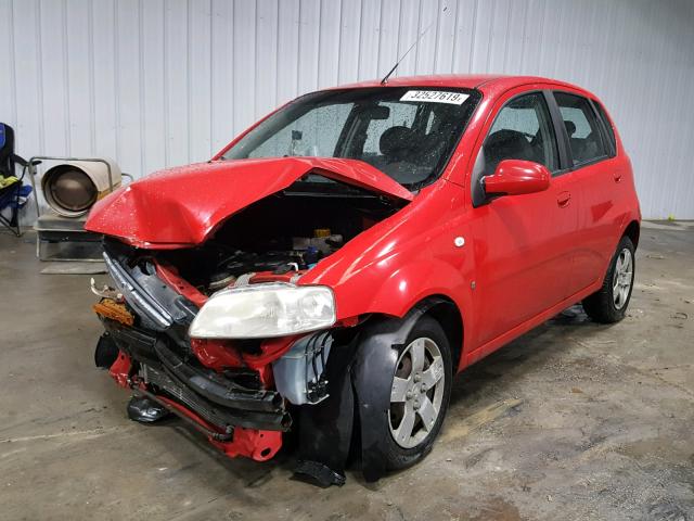 KL1TD66658B108508 - 2008 CHEVROLET AVEO BASE Qırmızı foto 2
