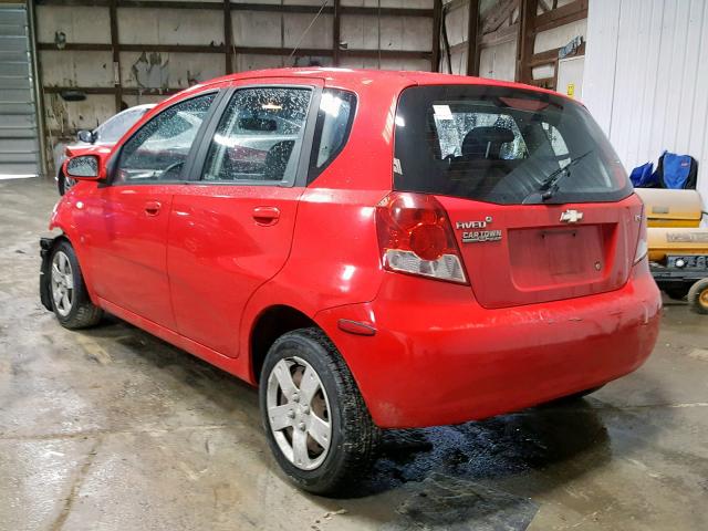 KL1TD66658B108508 - 2008 CHEVROLET AVEO BASE Qırmızı foto 3
