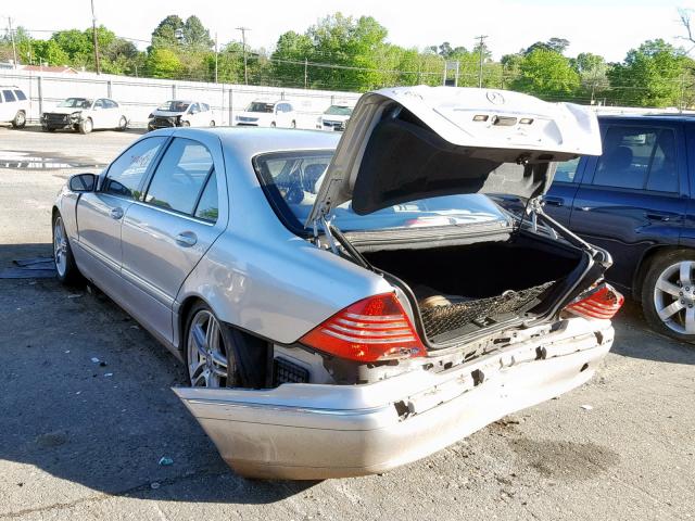 WDBNG70J93A318425 - 2003 MERCEDES-BENZ S 430 SILVER photo 3