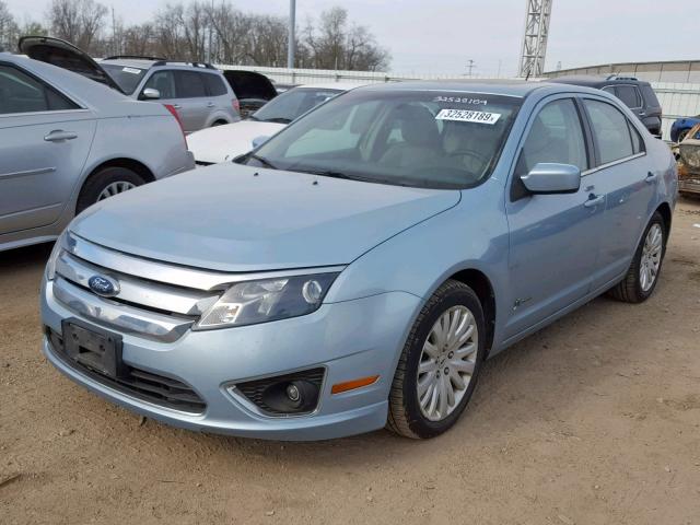 3FADP0L31AR182978 - 2010 FORD FUSION HYB BLUE photo 2