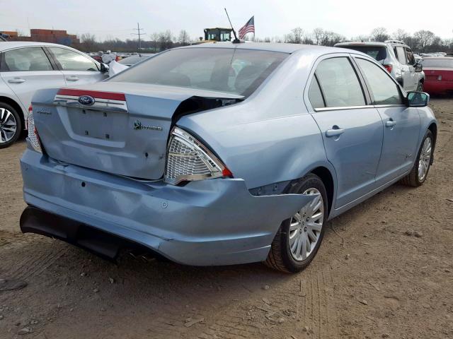 3FADP0L31AR182978 - 2010 FORD FUSION HYB BLUE photo 4