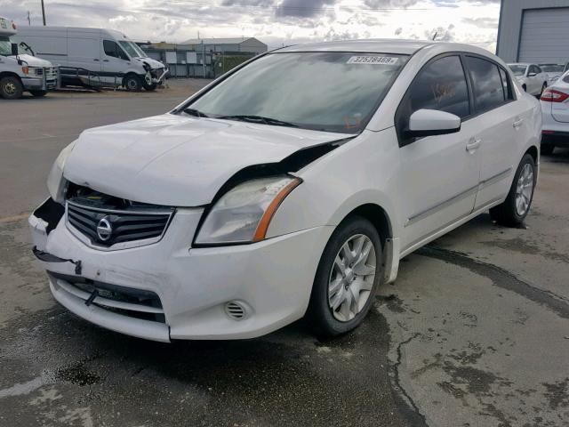 3N1AB6AP9AL630832 - 2010 NISSAN SENTRA 2.0 WHITE photo 2