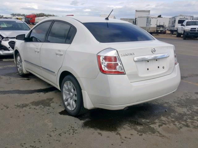 3N1AB6AP9AL630832 - 2010 NISSAN SENTRA 2.0 WHITE photo 3