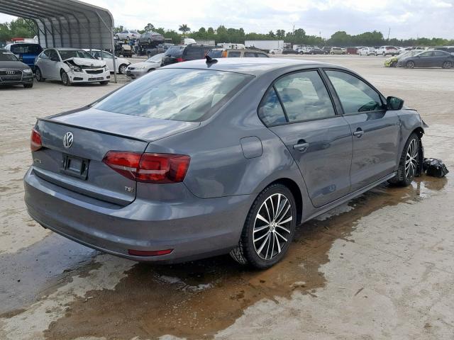 3VWD17AJ9GM410170 - 2016 VOLKSWAGEN JETTA SPOR GRAY photo 4