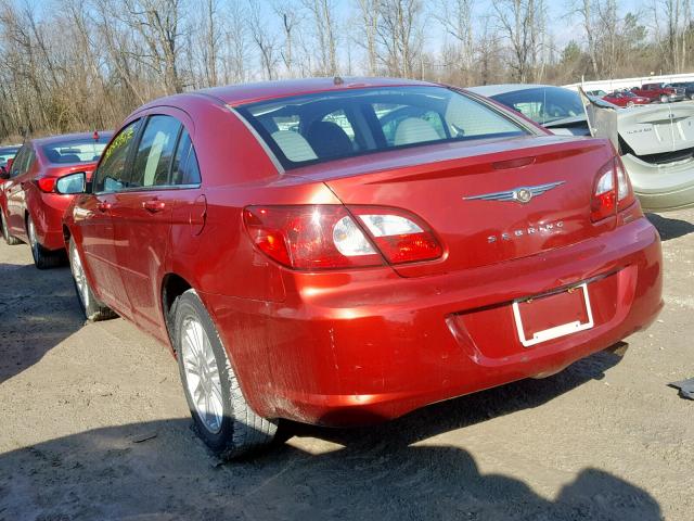 1C3LC56K37N662585 - 2007 CHRYSLER SEBRING TO RED photo 3