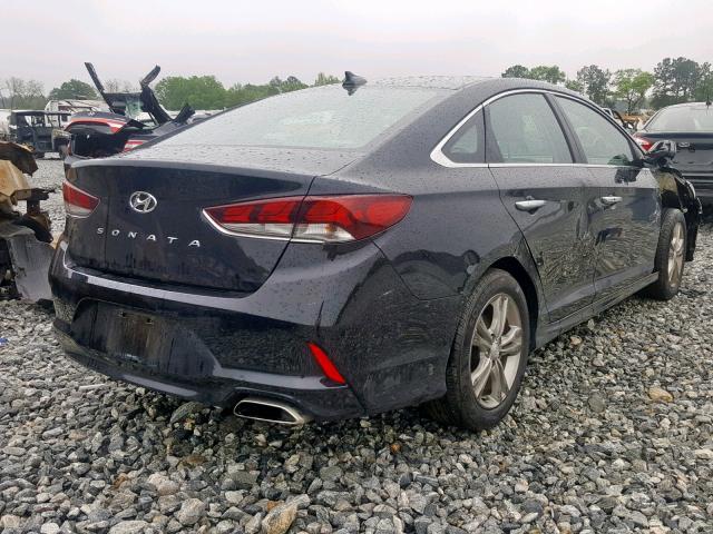 5NPE34AF9JH619840 - 2018 HYUNDAI SONATA SPO GRAY photo 4