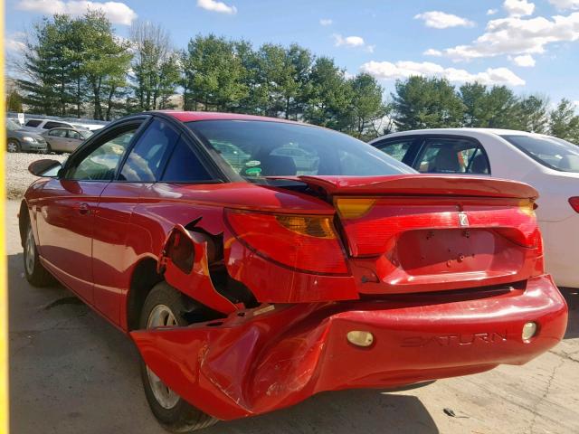 1G8ZY12792Z252967 - 2002 SATURN SC2 RED photo 3