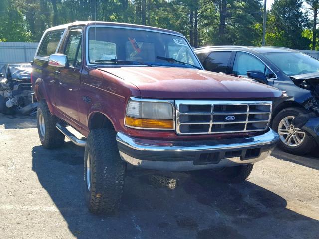 1FMEU15H6NLA14291 - 1992 FORD BRONCO U10 MAROON photo 1