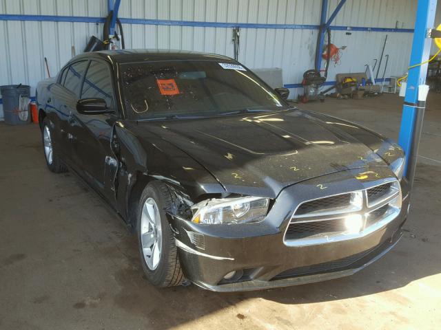 2C3CDXHG5EH357435 - 2014 DODGE CHARGER SX BLACK photo 1