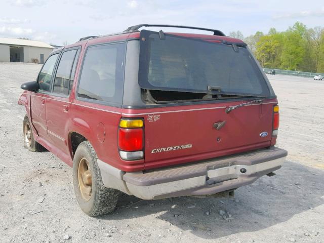 1FMDU32X9TUC67471 - 1996 FORD EXPLORER MAROON photo 3