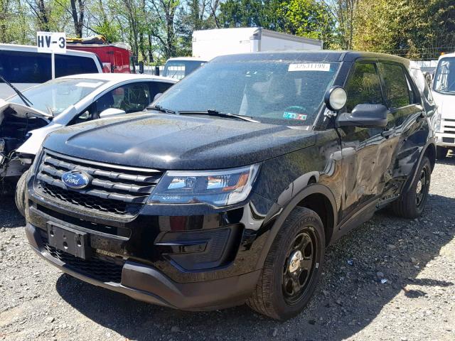 1FM5K8AR8HGA89374 - 2017 FORD EXPLORER P BLACK photo 2