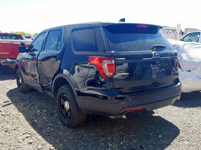 1FM5K8AR8HGA89374 - 2017 FORD EXPLORER P BLACK photo 3