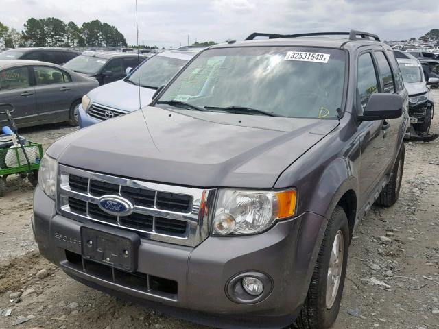 1FMCU0DG7BKA53743 - 2011 FORD ESCAPE XLT GRAY photo 2