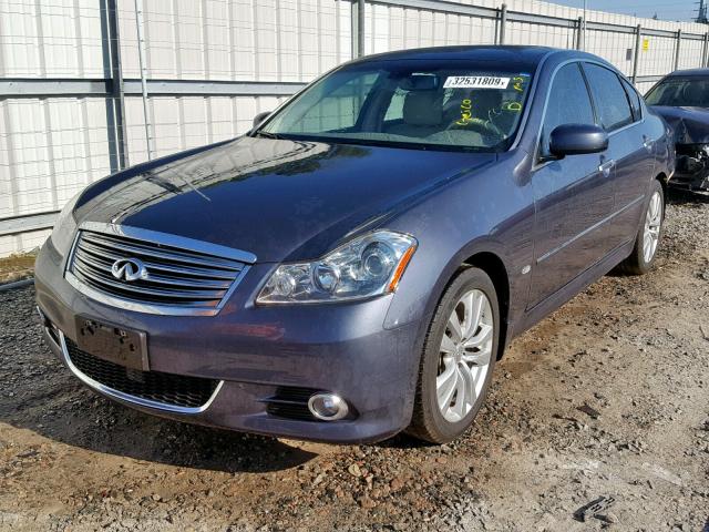 JNKCY01E09M801838 - 2009 INFINITI M35 BASE BLUE photo 2