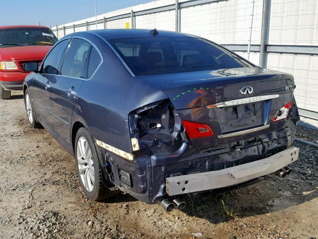 JNKCY01E09M801838 - 2009 INFINITI M35 BASE BLUE photo 3