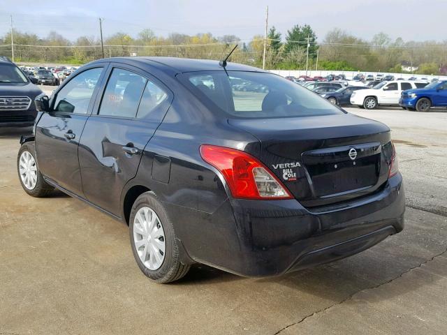 3N1CN7AP3KL813036 - 2019 NISSAN VERSA S BLACK photo 3