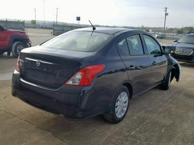 3N1CN7AP3KL813036 - 2019 NISSAN VERSA S BLACK photo 4