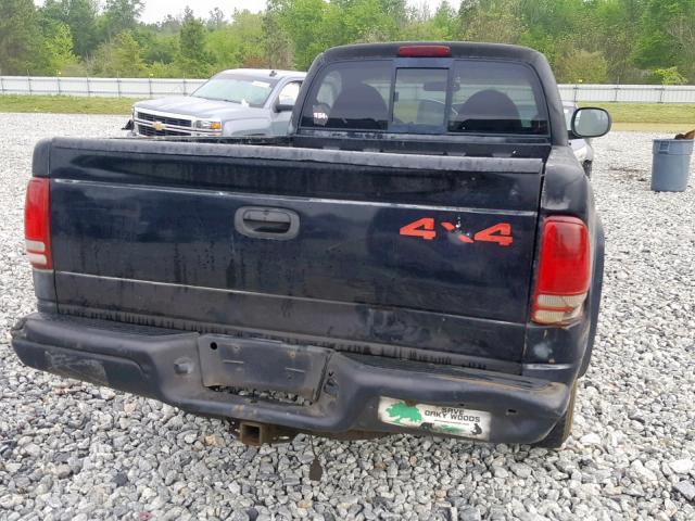 1B7GG26X4WS526381 - 1998 DODGE DAKOTA BLACK photo 9