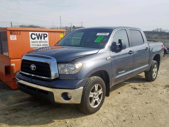 5TBEV54178S476223 - 2008 TOYOTA TUNDRA CRE BLUE photo 2