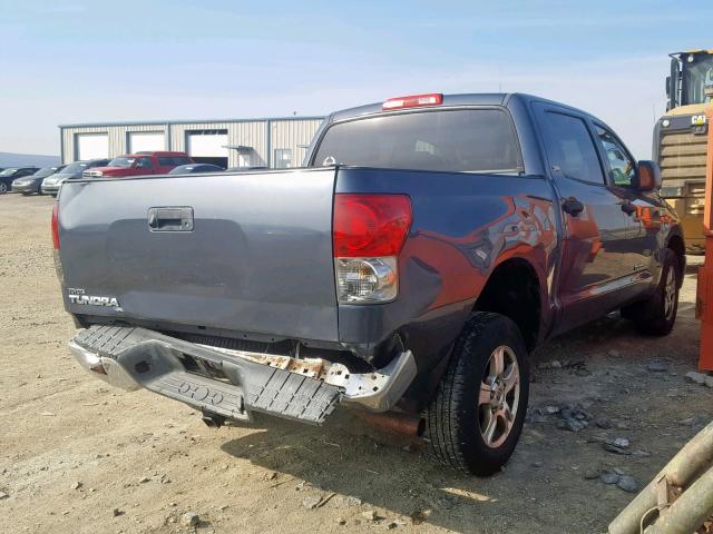 5TBEV54178S476223 - 2008 TOYOTA TUNDRA CRE BLUE photo 4