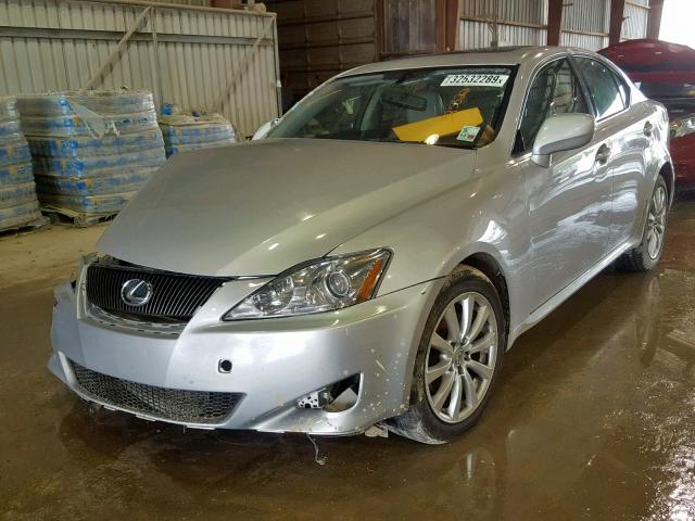 JTHCK262665006374 - 2006 LEXUS IS 250 SILVER photo 2