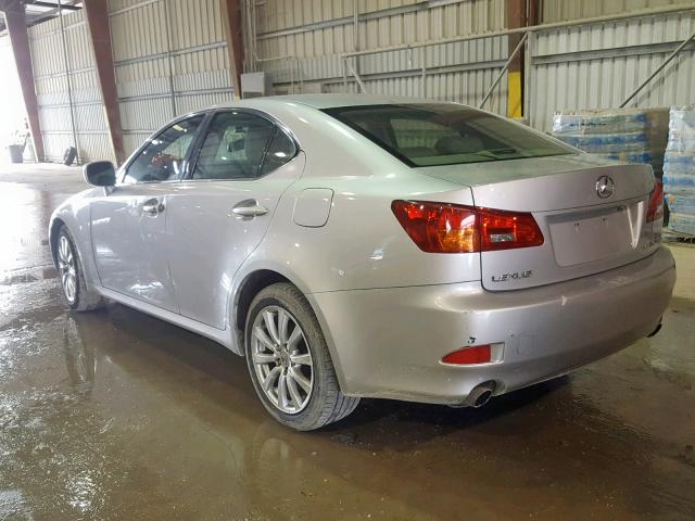 JTHCK262665006374 - 2006 LEXUS IS 250 SILVER photo 3