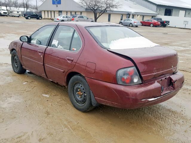 1N4DL01D5YC216985 - 2000 NISSAN ALTIMA XE BURGUNDY photo 3