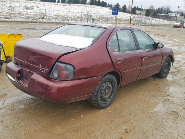 1N4DL01D5YC216985 - 2000 NISSAN ALTIMA XE BURGUNDY photo 4