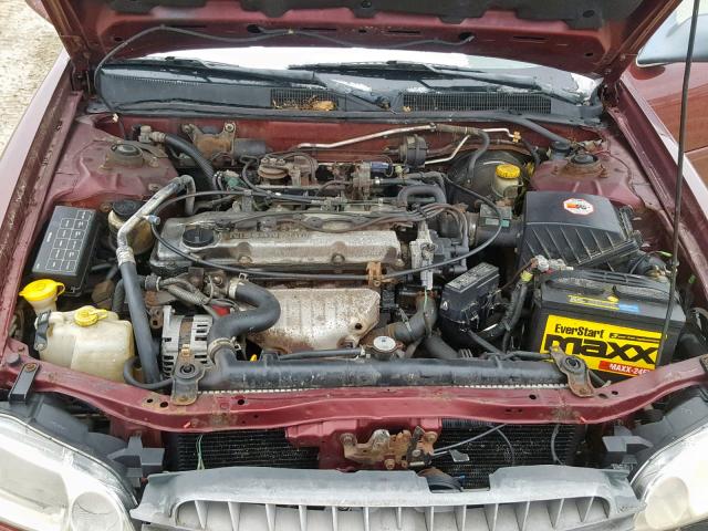 1N4DL01D5YC216985 - 2000 NISSAN ALTIMA XE BURGUNDY photo 7