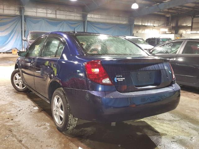 1G8AJ55F37Z205209 - 2007 SATURN ION LEVEL BLUE photo 3