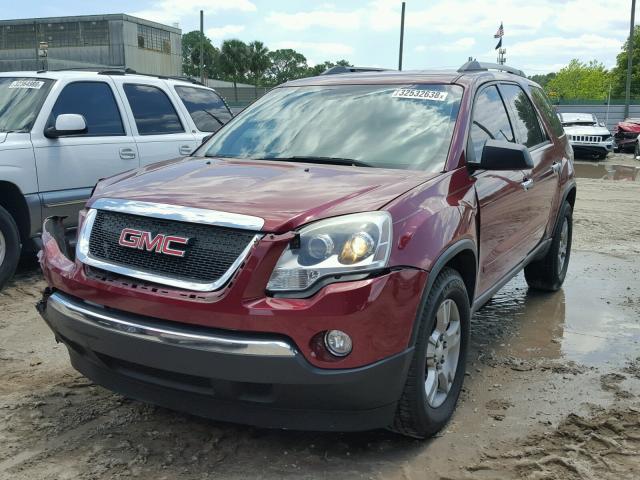 1GKKRPED6BJ165863 - 2011 GMC ACADIA SLE RED photo 2