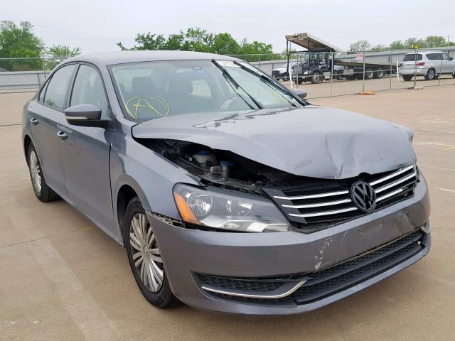 1VWAP7A32EC011165 - 2014 VOLKSWAGEN PASSAT S GRAY photo 1