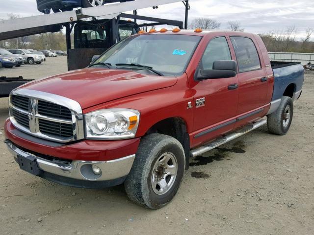 3D7KS29C37G743243 - 2007 DODGE RAM 2500 RED photo 2